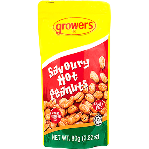 Growers Savory Hot Peanut 80g